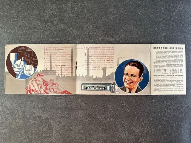 Pubblicità Aspirina anni '30