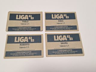 Cromos Valencia C.F. años Liga 83-84 