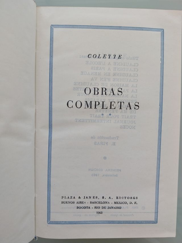 Colette. Obras Completas. Volumen 2