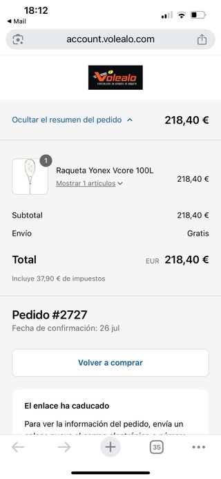 Raqueta Tenis Yonex VCORE 100L