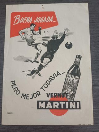  LADISLAO KUBALA, PUBLICIDAD VERMUT MARTINI, 1950s