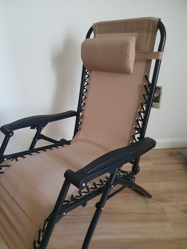 Tumbona Relax Beige-Negra