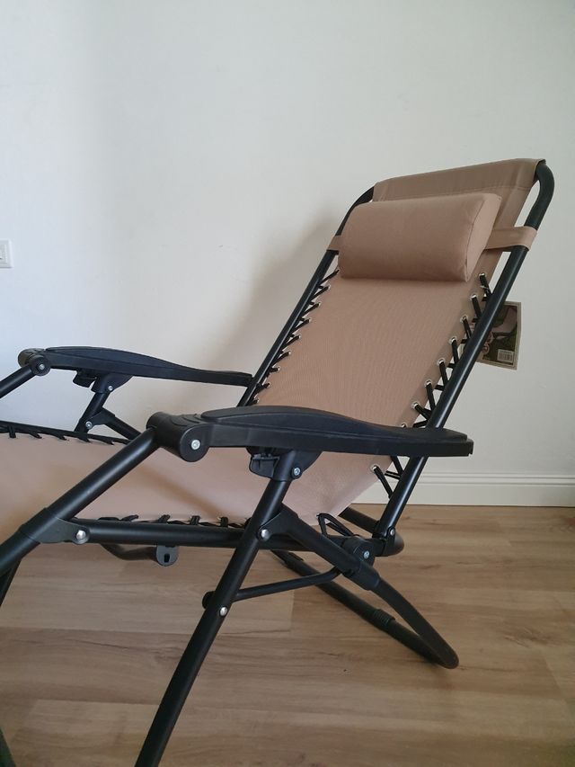 Tumbona Relax Beige-Negra