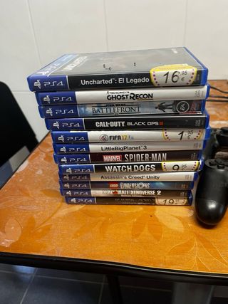 PS4 (PlayStation 4) + 12 juegos