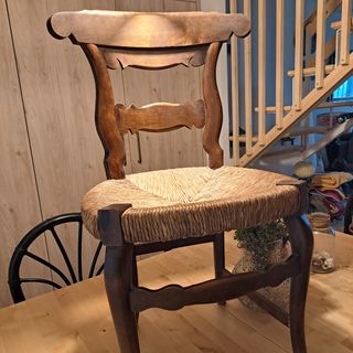 Silla vintage madera enea
