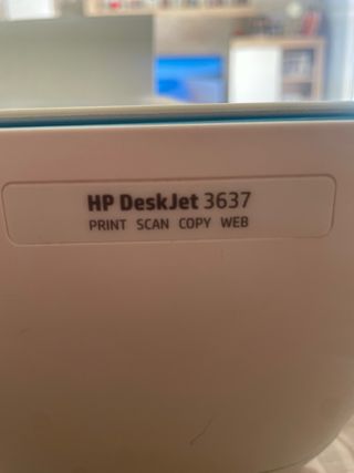 Impresora HP DeskJet 3637 - Azul y Blanca