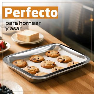 Teglie da forno + griglia in acciaio inox