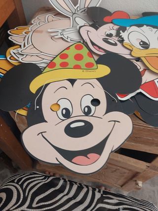 Máscaras cartón Bugs Bunny, Pato Donald