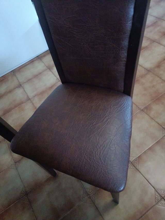 Urge Recoger Mesa comedor 6 sillas madera marrón