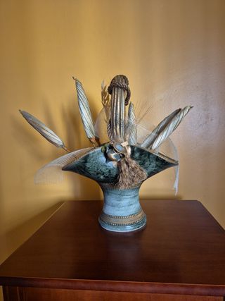 Cesta cerámica artesanal