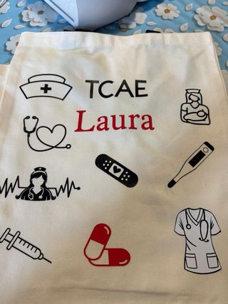 Bolsa de lona personalizada enfermera