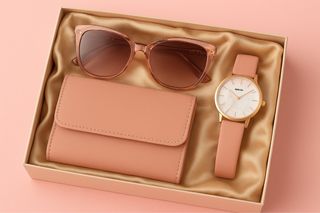 Set regalo mujer: reloj, gafas, monedero