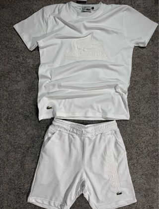 Chándal Lacoste blanco - T-shirt y shorts