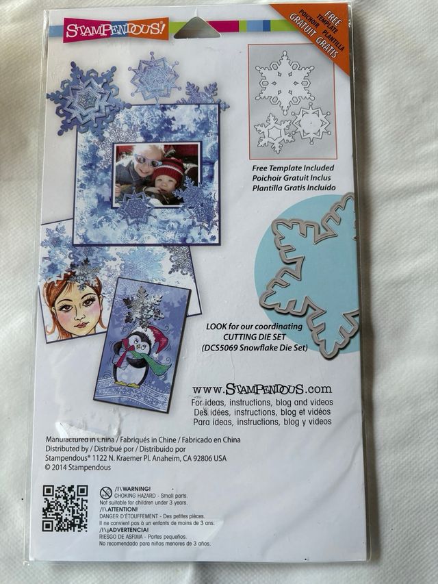 Timbri gomma cling - Set neve. Big Shot