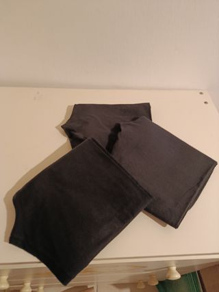 3 Leggings donna, mezza gamba, neri
