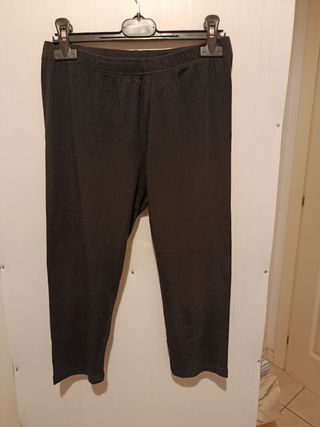 3 Leggings donna, mezza gamba, neri
