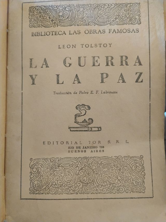 La GUERRA y la PAZ