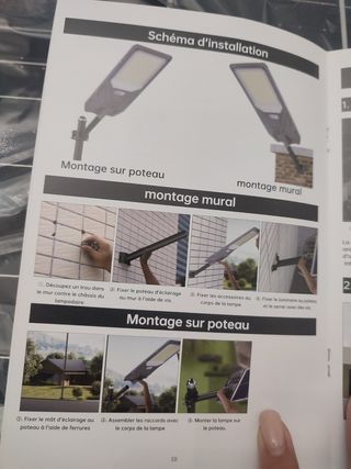 Lampione solare LED JAYNLIT grigio