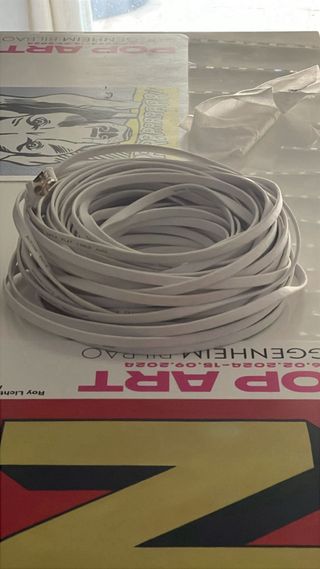 Cable Ethernet Cat8 30m Blanco