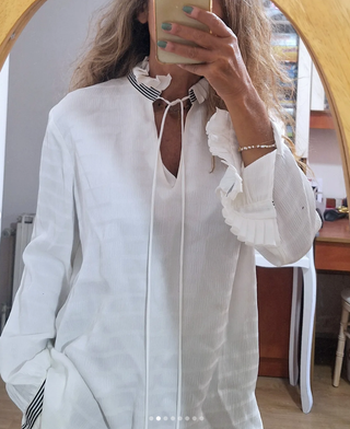 Blusa Sandro blanca 