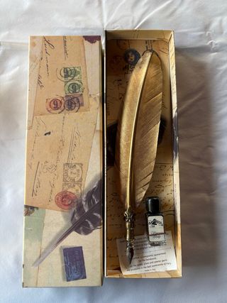 Penna d'oca oro | Set scrittura