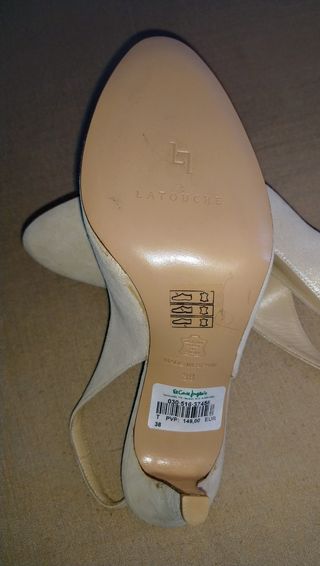 Zapatos Latouche beige, talla 38