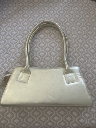 Bolso fiesta dorado 30x14cm
