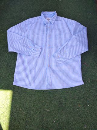 USADO-Camisa Springfield azul rayas L-156