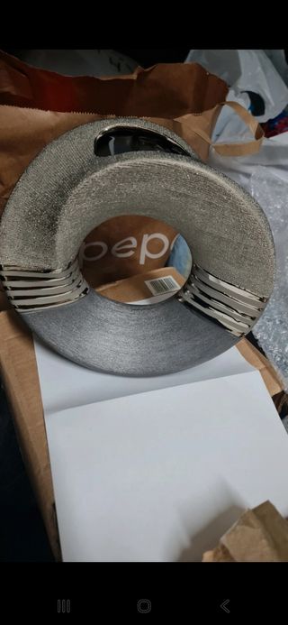 Vaso Decorativo Grigio Argento