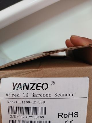 Lector código barras Yanzeo 2D