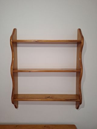 Estantería madera maciza 3 baldas