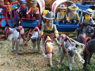 PLAYMOBIL SOLDADOS NORDISTAS,SUDISTAS,CARRETAS, ET