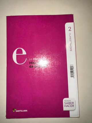 Historia De España, 2 Bachiller.3 libros-cuaderno 