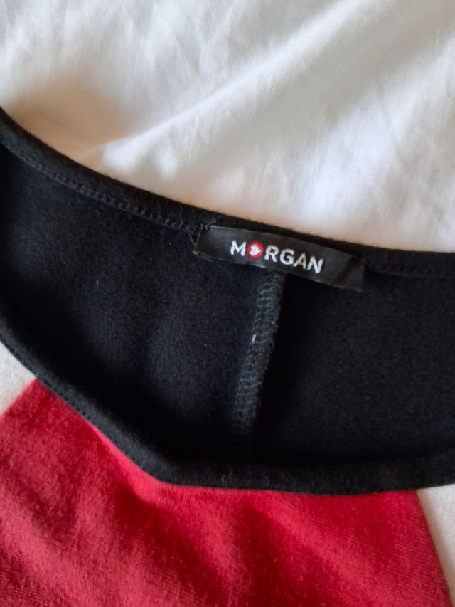 Vestido Morgan ajustado rojo-negro