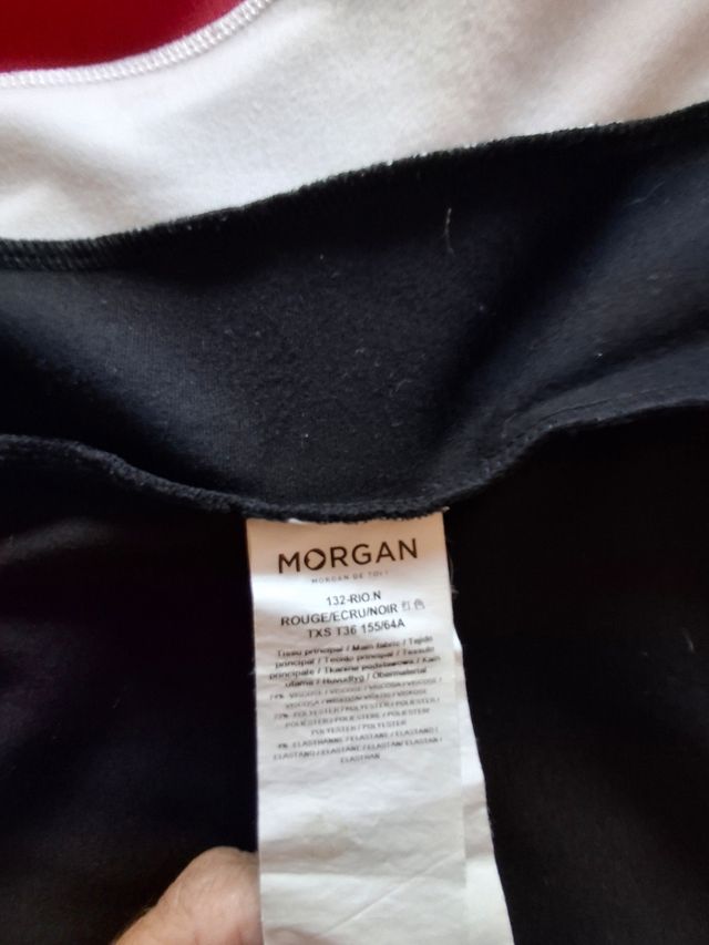 Vestido Morgan ajustado rojo-negro