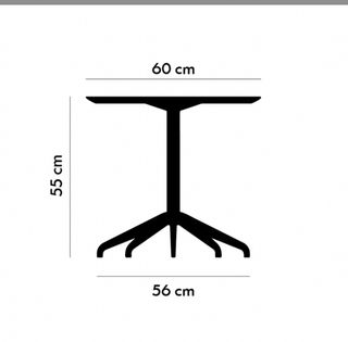 Mesa STUA MAREA - blanca, metal