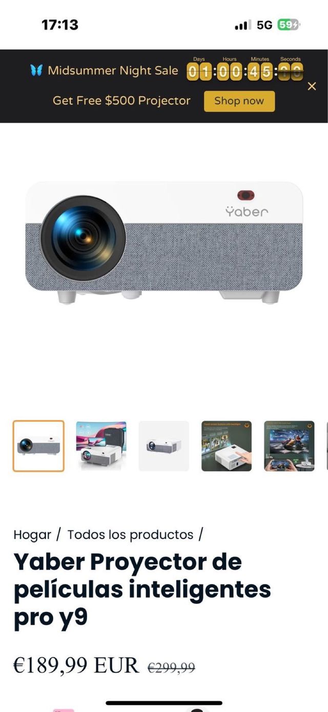 Proyector Yaber Y9 1080P