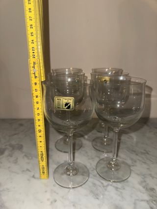 6 Bicchieri Vino Cristallo