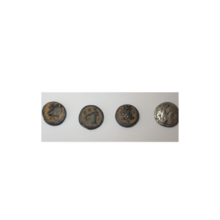 4 monedas griegas y fenicias antiguas raras