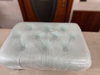 Poggiapiedi Hervit velluto - teal