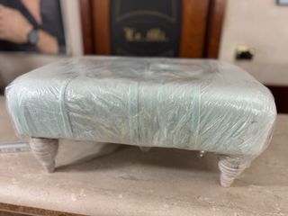 Poggiapiedi Hervit velluto - teal