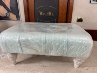 Poggiapiedi Hervit velluto - teal