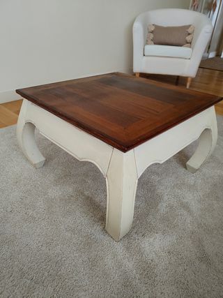 Mesa centro teka estilo balinés