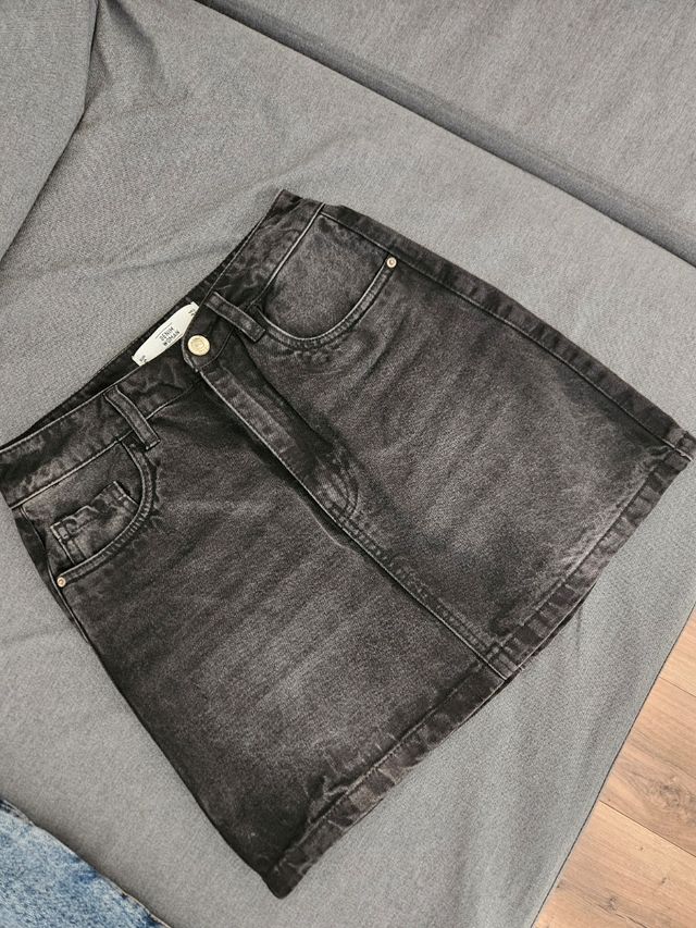 2 Faldas Vaqueras - Negro y Azul