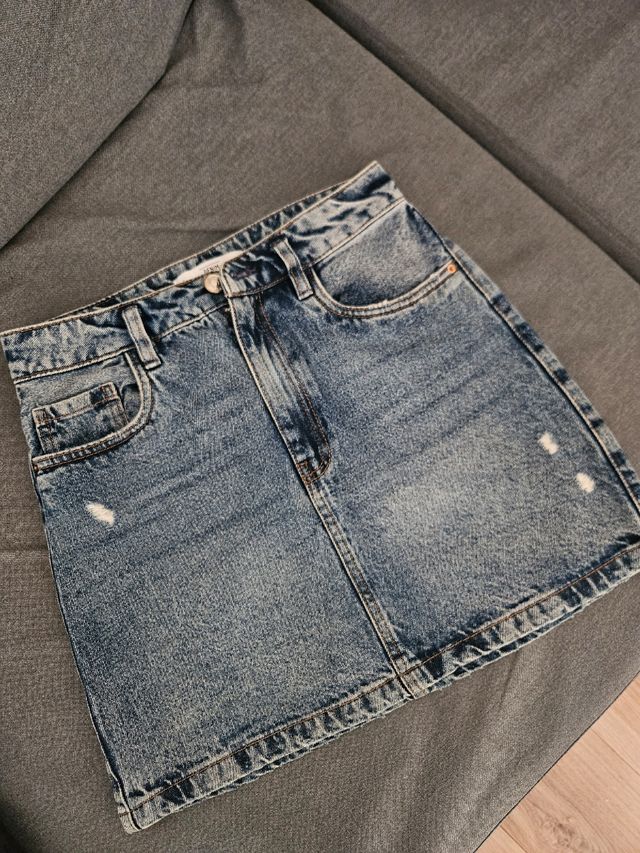 2 Faldas Vaqueras - Negro y Azul