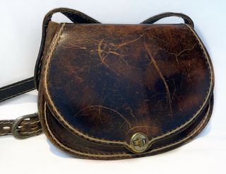 Bolso bandolera cuero marrón