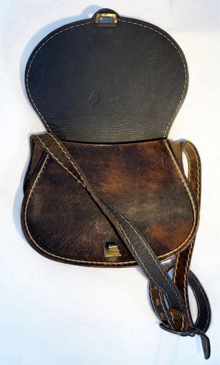 Bolso bandolera cuero marrón