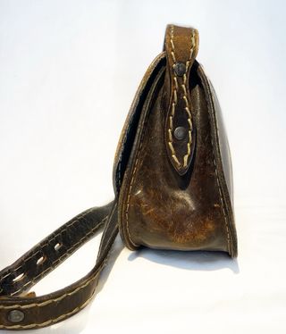 Bolso bandolera cuero marrón