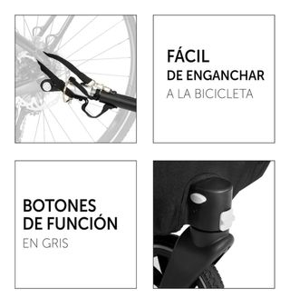 Remolque bici Hauck Duo: ¡Como nuevo!