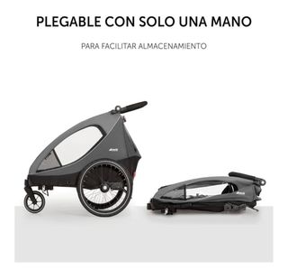 Remolque bici Hauck Duo: ¡Como nuevo!
